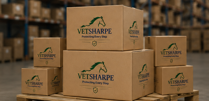 VETSHARPE branded trade and wholesale distribution boxes