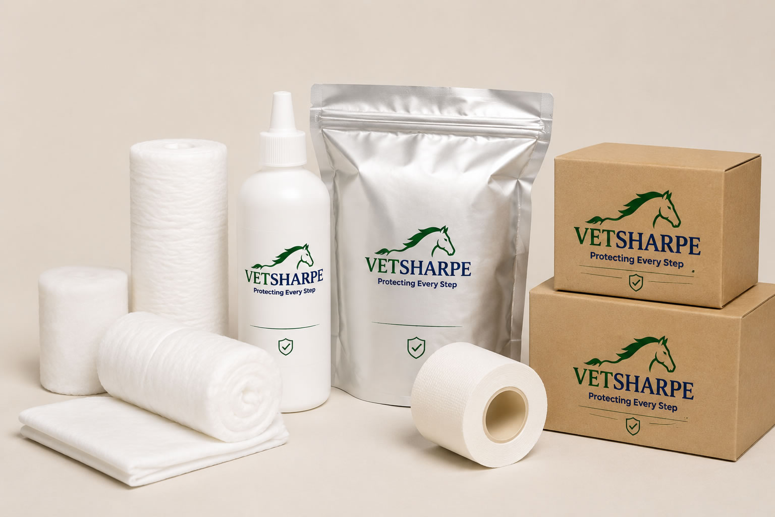 VETSHARPE veterinary consumables including wraps, dressings and professional wound care essentials