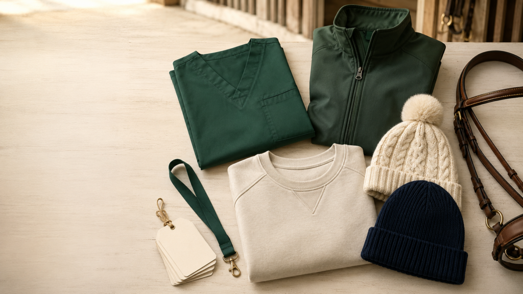 VETSHARPE offers more than premium veterinary products. Discover how our experienced team can help veterinary practices, equine hospitals, sporting events and emerging brands create custom clothing, professional workwear, beanies, bobble hats and distinctive merchandise ranges.