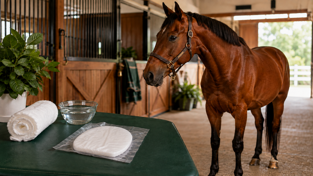 Learn when to use a wet, warm, cold or dry poultice for horses, with practical guidance for hoof abscesses, swollen legs and safe application.