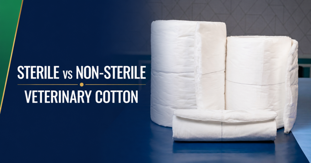 Sterile vs Non-Sterile Veterinary Cotton | VETSHARPE